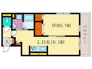 シエル西京極の物件間取画像